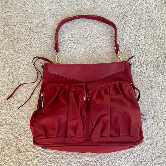 MZ Wallace Handbags - MZ Wallace Bedford Thompson Hobo Cranberry Small